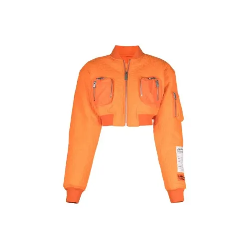 HERON PRESTON Cropped Coats Women's Orange