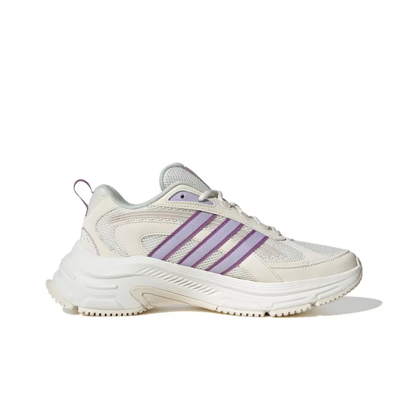 Adidas FC CLASSIC Anti Slip Wear Resistant Low Top Running Shoes Women's Beige Purple-1