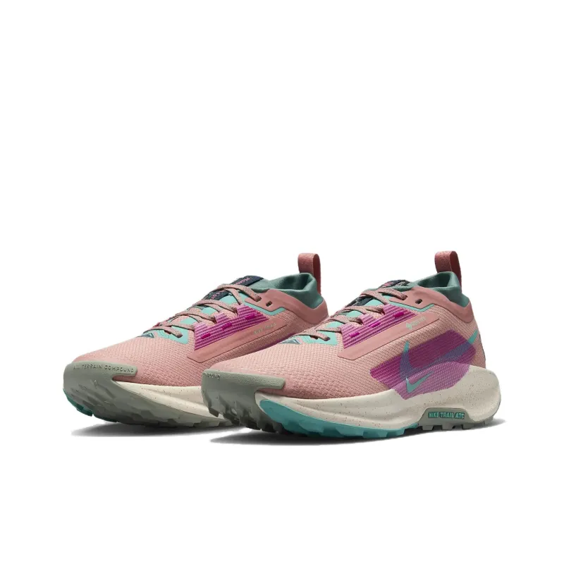 Nike React Pegasus Trail 5 Gore Tex Red Stardust Green Frost Women's-2