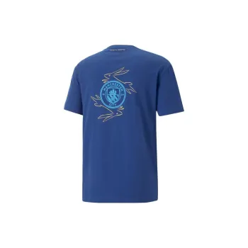PUMA MCFC CNY T Shirts Men Deep Navy Blue