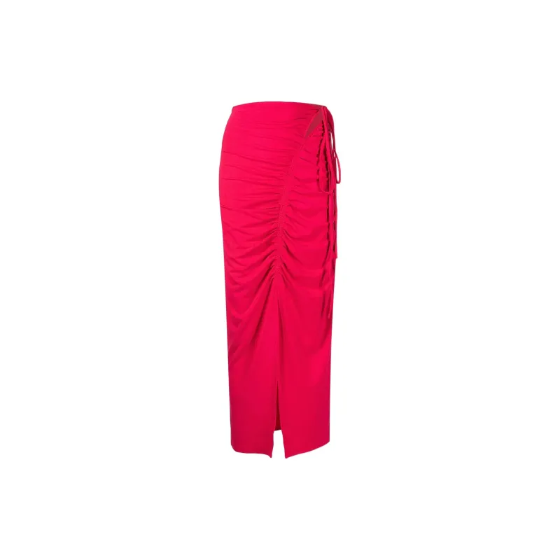 Self portrait Gathered Midi Skirt-2