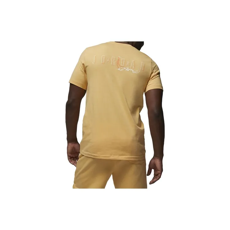 Jordan Time To Shine T Shirts Men Gold-1