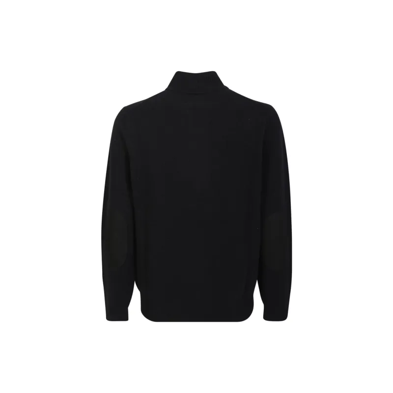 BARBOUR Button-down Pullover Wool Jumper-1