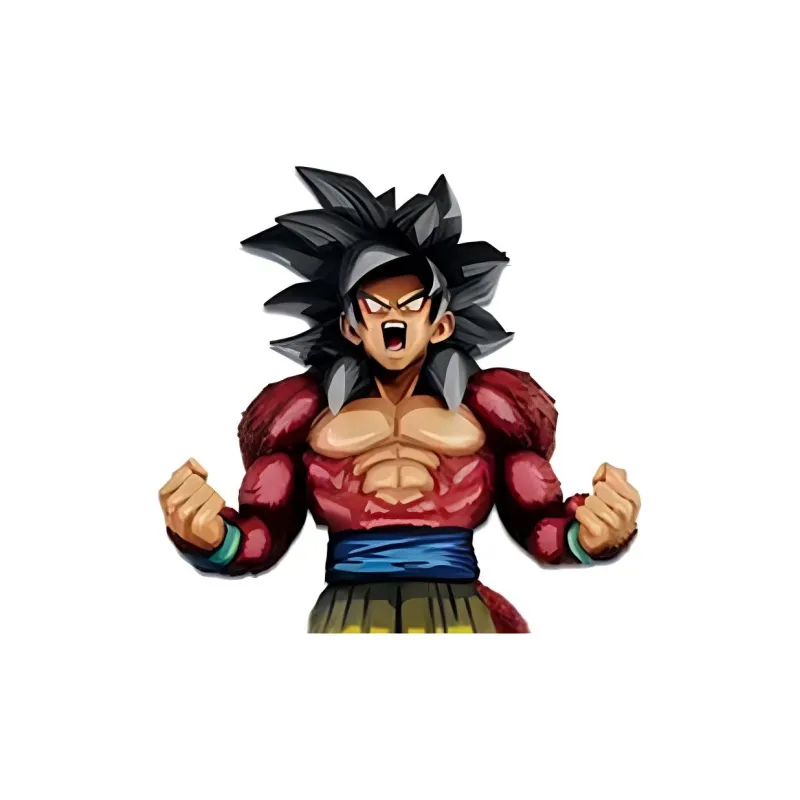 Banpresto Dragon Ball Gt Super Master Stars Piece Manga Dimensions Super Saiyan 4 Son Goku Figure Pink & Yellow-1