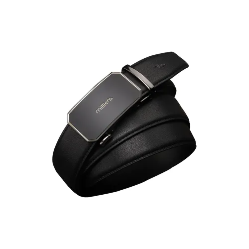 MILLIE'S Automatic Buckle Belt For Business Casual Pants Trendy And Chic Leather Belts Men's 3.5cm