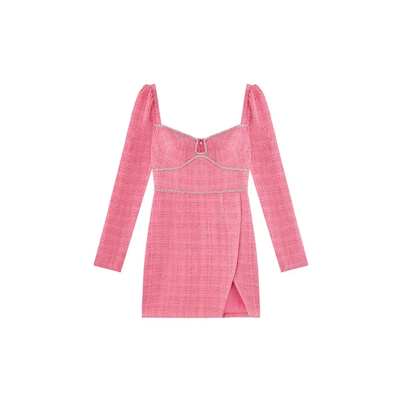 Self portrait Long Sleeved Dresses Women's Pink-2