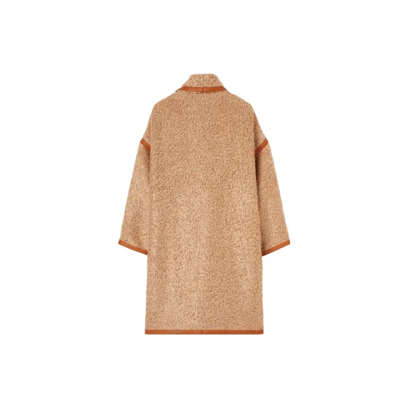 Loro Piana Velvet feel Coat Women's Brown-1