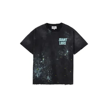 SSSAINT LOUIS T Shirts Unisex Washed Black