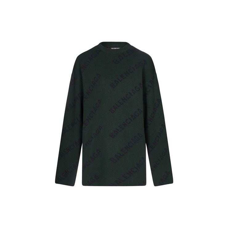 Green balenciaga sweater best sale