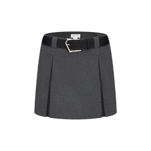 URBAN REVIVO Casual Short Skirts Women's Dark Gray