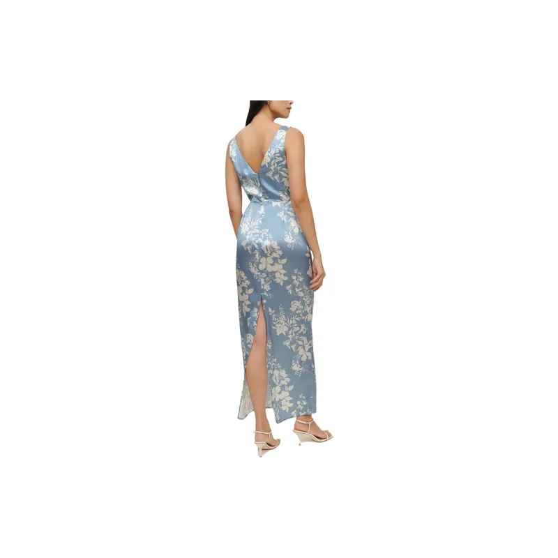 REFORMATION Sleeveless Dress Women's Aliso/Bentley Blue-1