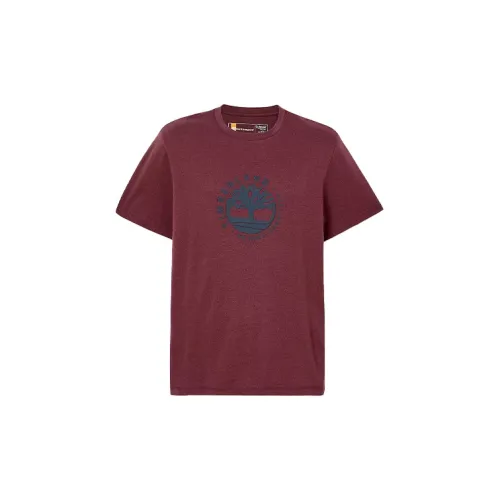 Timberland T-Shirts Unisex Deep Red