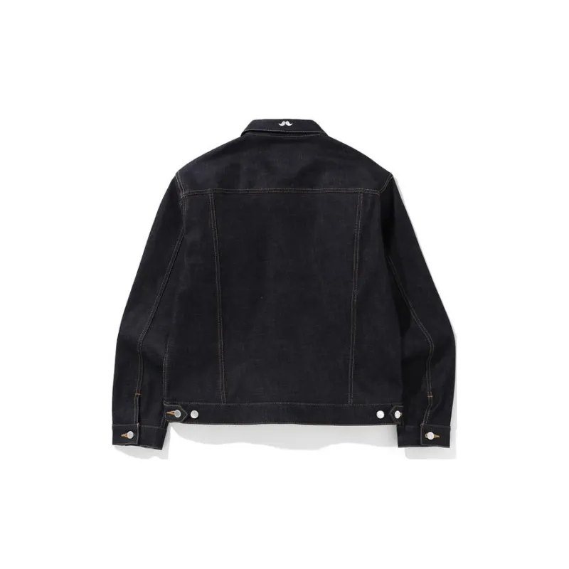 A BATHING APE FW22 Denim Jacket Men's Dark Blue-1