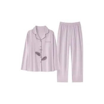 Qiao Ni Tong Pajama Set Women's Purple