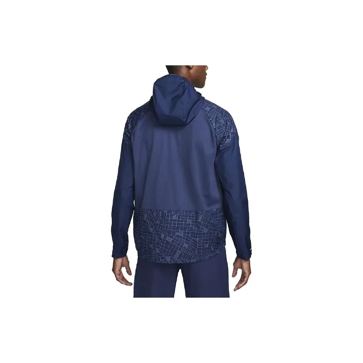 Nike MILER Jackets Men Marine Blue-1