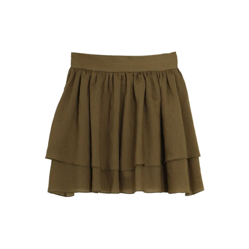SETIROM Casual Short Skirts Women's Green-2