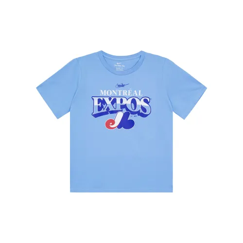 Mlb X Nike T-Shirts Men Sky Blue