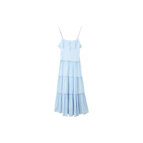 OZVO Slip Dresses Women's Light Blue