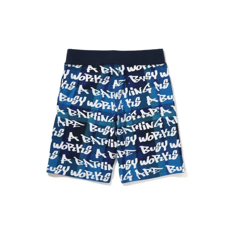 Bape Graffiti Check Shorts-1