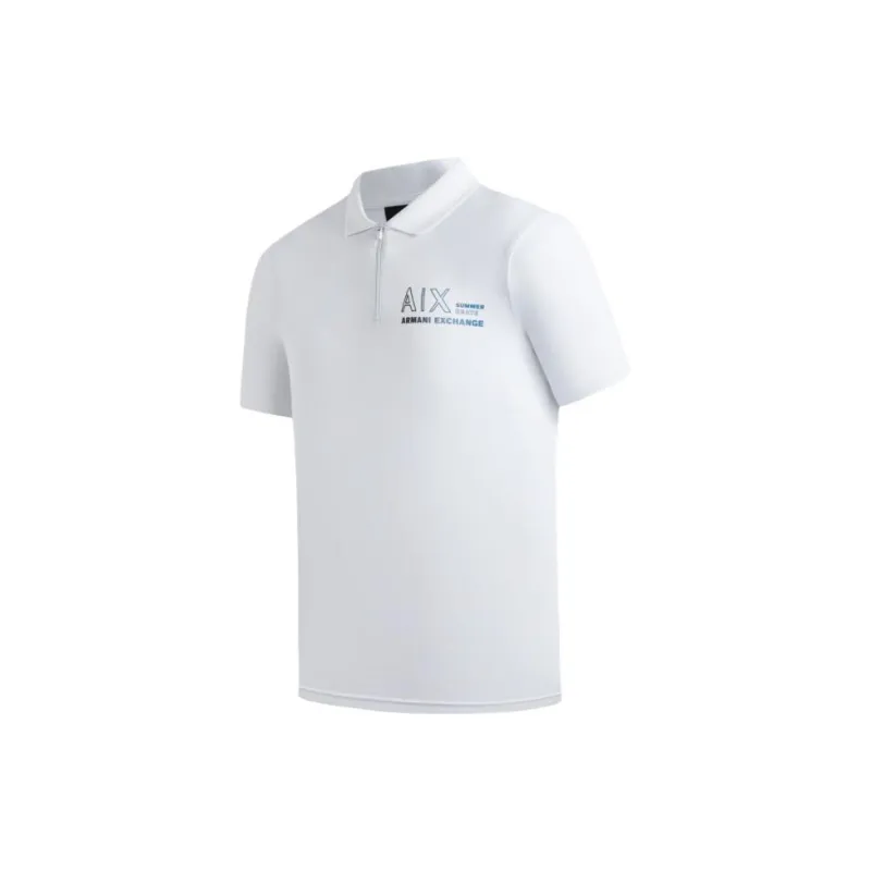 ARMANI EXCHANGE Polo Shirts Men White-2