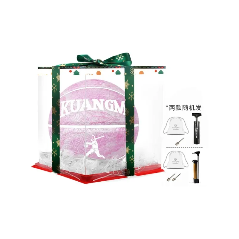 Kuangmi Marble Collection PU Basketball Column Pink Size 7 Training Unisex-5