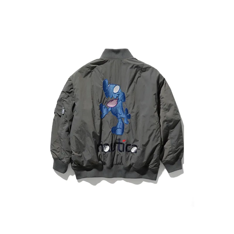 Nautica White Sail Puffer Jackets Unisex-3