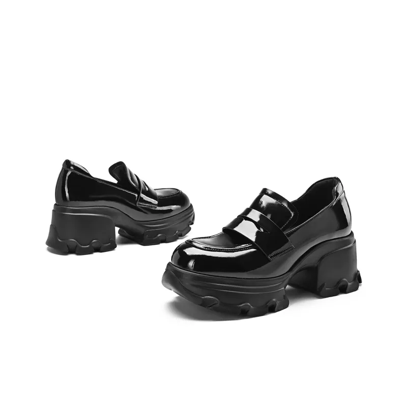 BOSSSUNWEN Loafers Women's Black/Gray-2