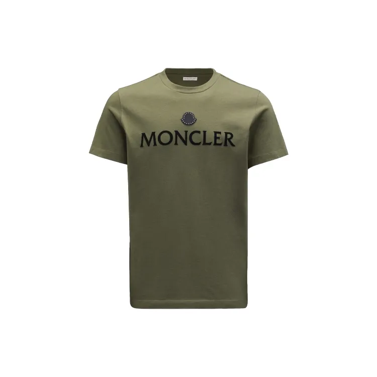 Moncler T Shirts Men Olive Night-0