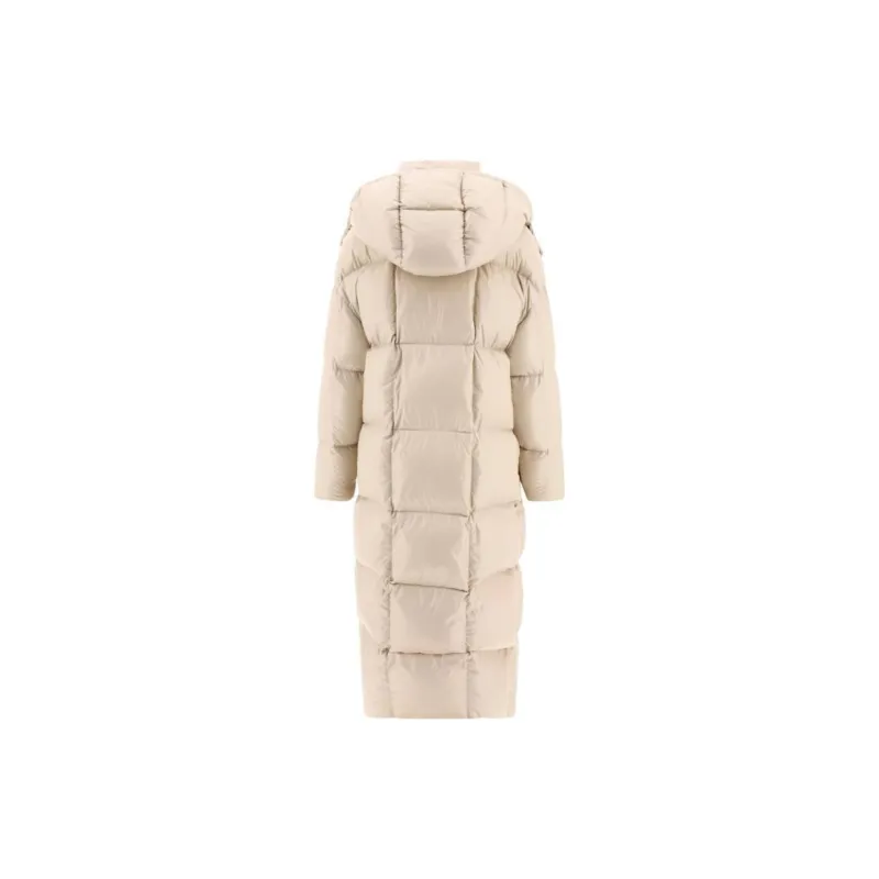 Moncler Down Jacket Women's Beige-1