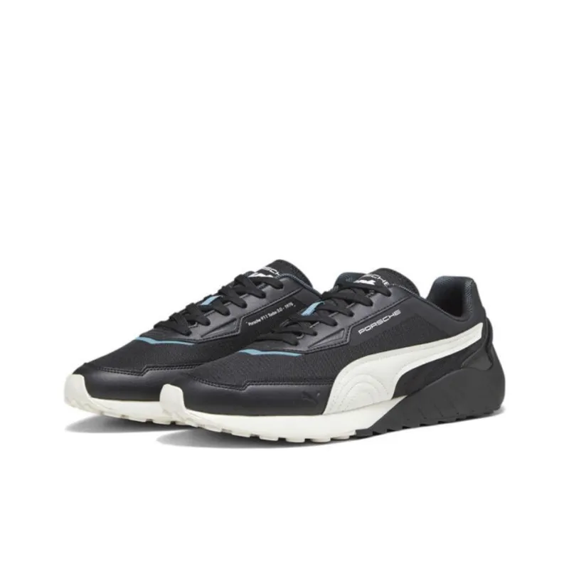 PUMA Porsche Legacy Speedfusion Anti Slip Wear Resistant Low Top Casual Shoes Unisex Black White-2