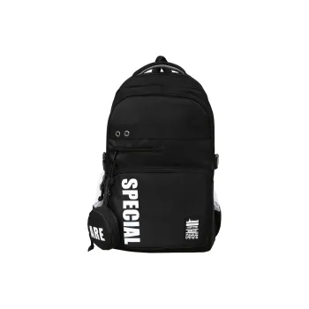 BAODIDAISHU Nylon Backpack Regular Unisex Blue/Pure Black/Black & Green/White & Black/Khaki