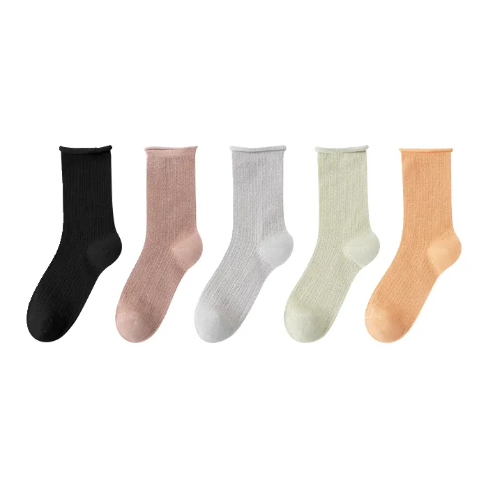 Lan Miao Mid Calf Socks Women's 5 Pack-6
