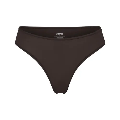 SKIMS FITS EVERYBODY THONG Underpants Women's 1 Pack Espresso/Dark Coffee