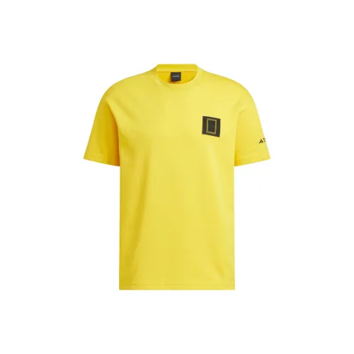 Adidas National Geographic Co-branded Section T-Shirts Men Yellow