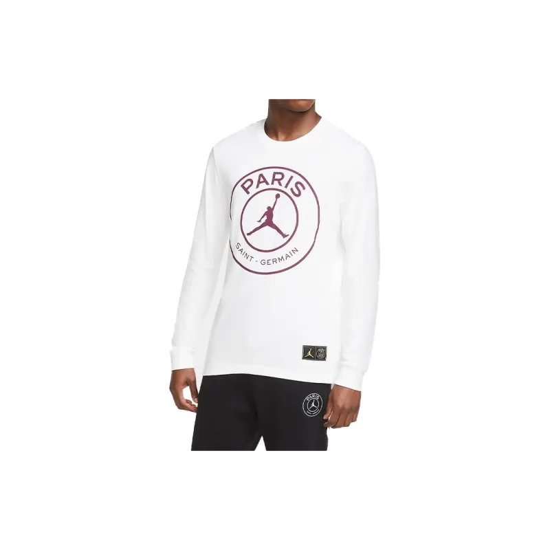 Jordan Paris Saint Germain T Shirts Men White-2