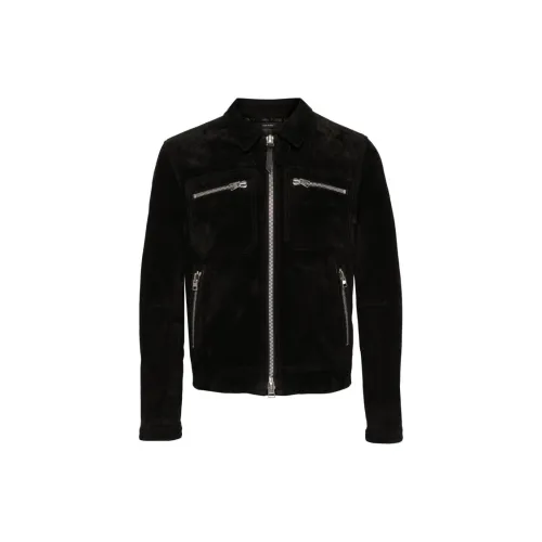 TOM FORD Zip-up Suede Shirt Jacket