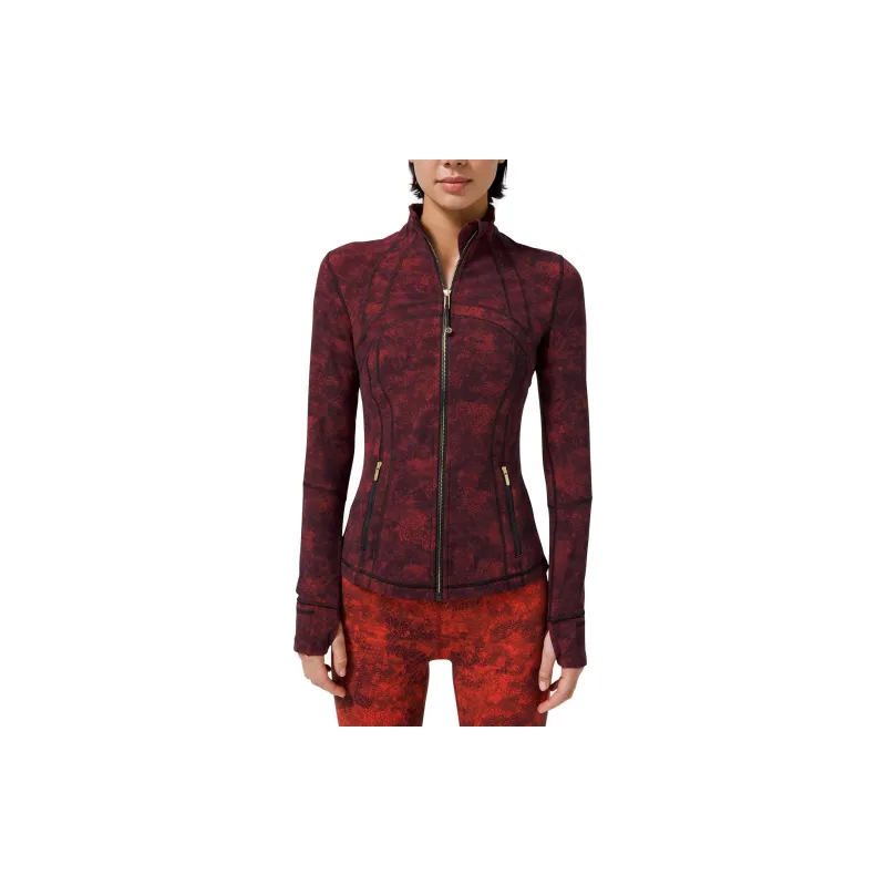 Lululemon Define Jackets Coats Women's Dark Red Mixed Color-0
