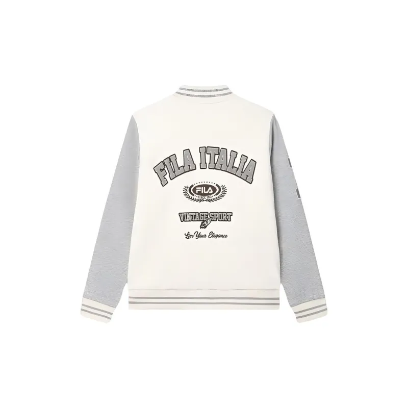 FILA Baseball Jacket Men's Steam White-1