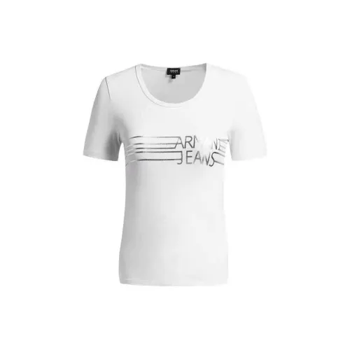 ARMANI JEANS T-Shirts Women's White