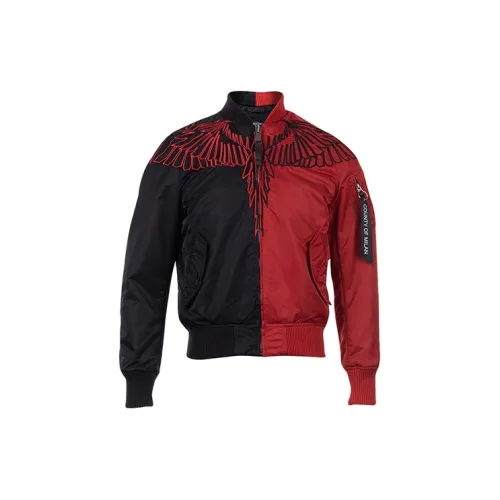 Marcelo Burlon Jackets Men Black/Red