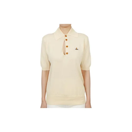 Vivienne Westwood Polo Shirts Unisex Beige