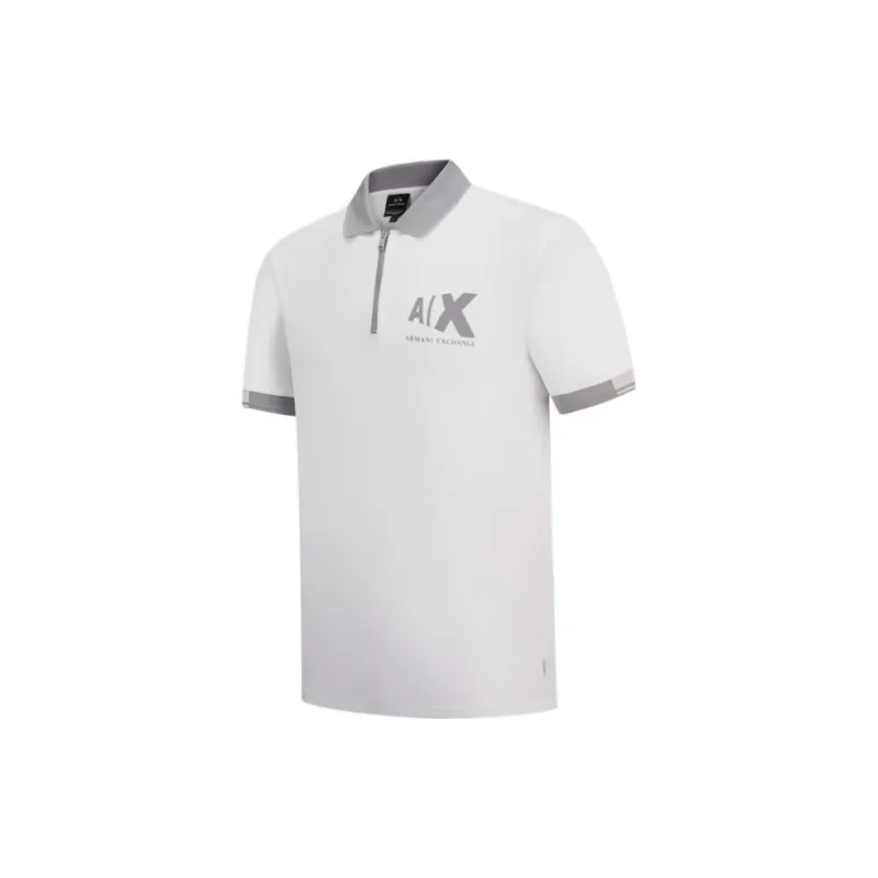 ARMANI EXCHANGE Polo Shirts Men White-2