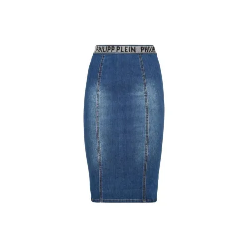 PHILIPP PLEIN Denim Short Skirts Women's Blue