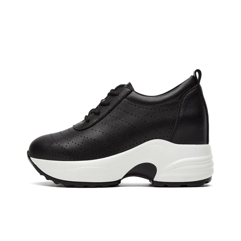 Rich Birds Breathable Height Increasing Low-Top Casual Shoes Women's-0