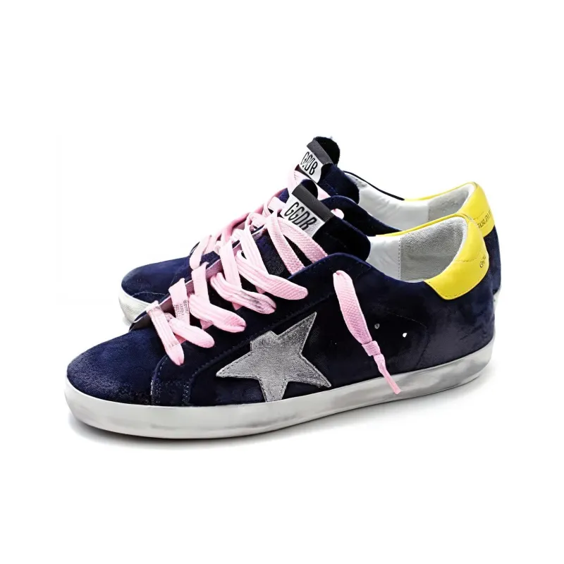 Golden Goose Super-Star Suede Sneakers Blue Women's-2