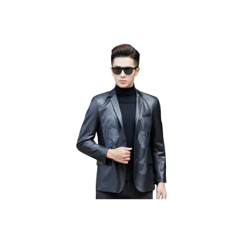 KAISER Leather Jacket Men's Black