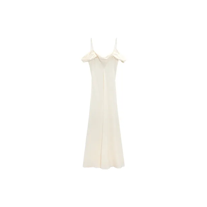 ZARA Sleeveless Dresses Women's Ecru-1