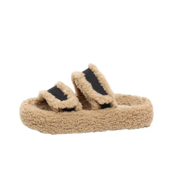 Shougu Slide Slippers Women's Khaki/Black