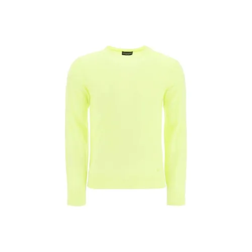 EMPORIO ARMANI Sweaters Men Neon Yellow