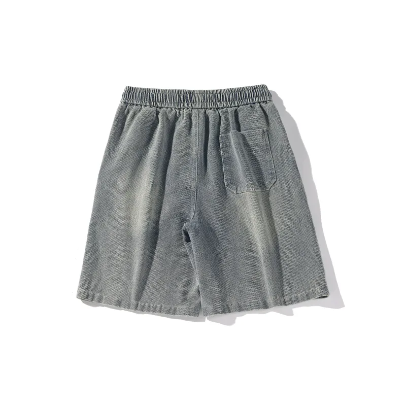 LTIFONE Denim Shorts Unisex Blue-1